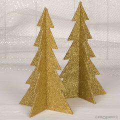 Gold glitter tree 19cm