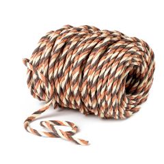 Thick paper cord ivory/brown 23mt