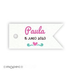 Banderole card with heart 3,7x1,7cm (price x 77pcs)
