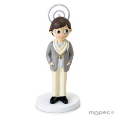 Communion boy with foulard cardholder, 11cm