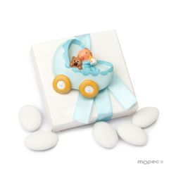 Pit pushchair magnet+ring with 5 sugar-coated chocolats