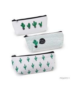 Borsa multiuso cactus 3 assortiti 20x8x3cm