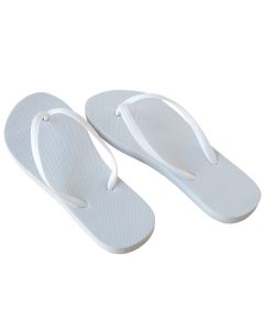 Chancleta flip flop blanca, talla L min.2