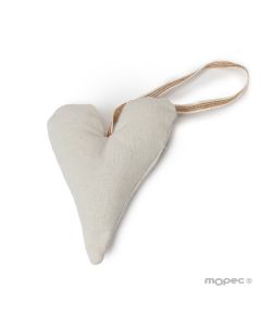 Coussin coeur avec pendentif