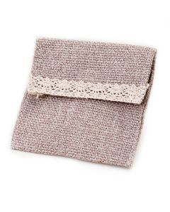 Bolsita marrón con velcro 10x11,5cm., min.12