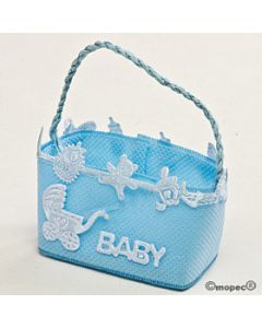 Blue baby basket 6x7,5x3cm 