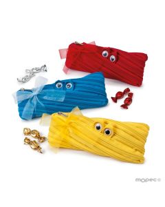 Zipper monster pencil case 15 minifruits 3 assorted