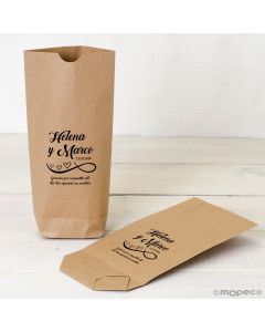 Kraft bag Grazie per condividere 12x22,5cm