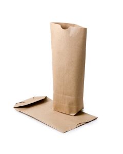 Pack 50 bolsas papel kraft 12x22,5X5cm. preciox50u.