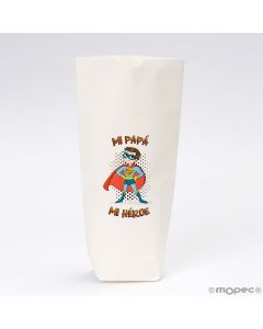 Sac Super papa blanc 12x22,5cm. min.25