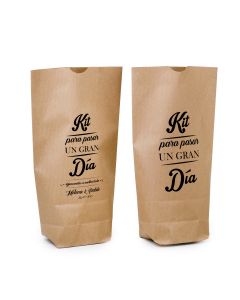 Bolsa Kraft Kit Pasar un Gran Día personalizable 