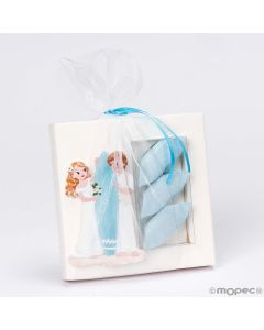 Estuche Imán novios surferos y 3 caramelos