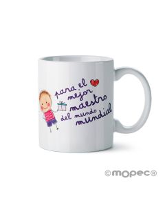 Tasse en céramique Le meilleur professeur dans boîte-cadeau