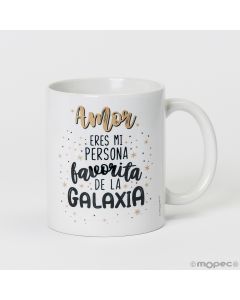 Taza cerámica Eres mi persona favorita..disponible en varios idiomas