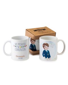 Taza cerámica niño Comunión en caja regalo