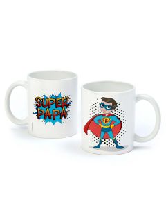 SUPER DAD ceramic mug in gift box available in other languages