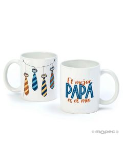 Tazza cerámica PAPÁ EL MEJOR en scatola 