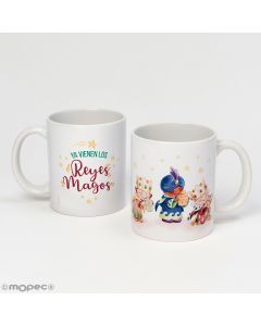 Tasse en céramique Reyes Magos dans boîte-cadeau
