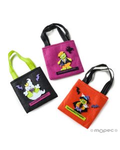 Borsa mostri Halloween 14x14cm assort.