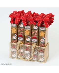 Présentoir 40 boîtes 6 chocolats Snowman Collection