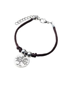 Bracelet avec médaille d'arbre / life is a gift