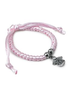 Bracelet rose avec ange