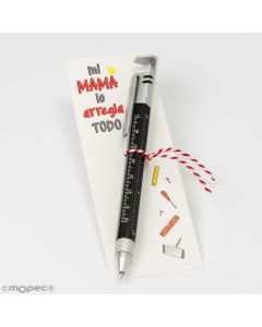 Punto de libro Mi Mamá + bolígrafo multifunción