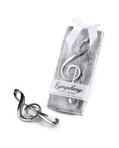 Abridor botella clave de sol en caja regalo+lazo 11x3,5cm.