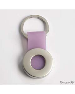 Round keyholder, lilac ribbon