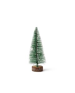 Small Christmas tree 16 cm. with wooden base