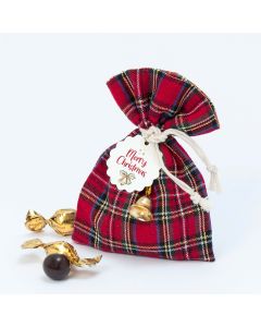 Saquito escocés 3croki-choc Merry Christmas con campanita*
