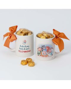 Tazza ceramica Pit & Pita Feliz Navidad 6ciocc. regalo