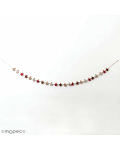 Hanging wooden advent calendar with clips 124cm.