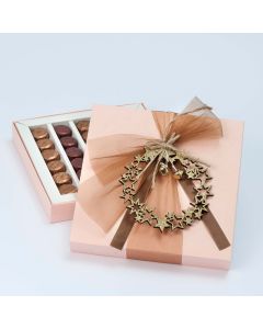 Coffret rose pâle 30 torinos et guirlande d'étoiles*