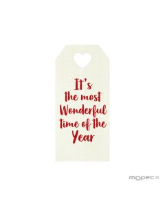 Tarjeta Most Wonderful Time 3x7cm (preciox24u) min.24