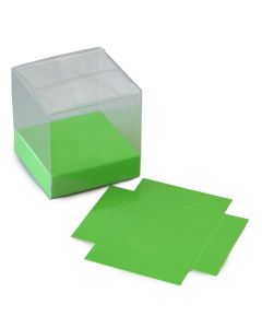Base verde charol barniz polipropil. 5,7x1,5x5,7cm.min.25