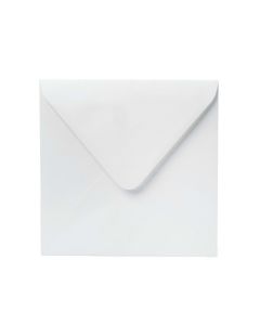 Enveloppe blanche lisse 120g, 17x17cm