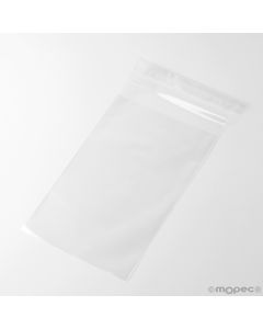 Transparent bag with adhesive 12,5x20+5cm min.300