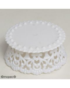 Peana pastel pequeña plástico 8cm diam. x 3,8cm