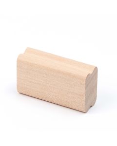 Bloc en bois pin rectangulaire pour tampons 5,5x2x3,2cm.