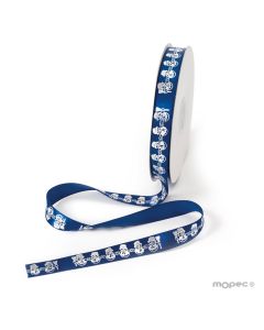 Snowman navy blue ribbon 15mmx50m SWEET PRICE