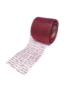 Ribbon net burgandy 80mmx25m