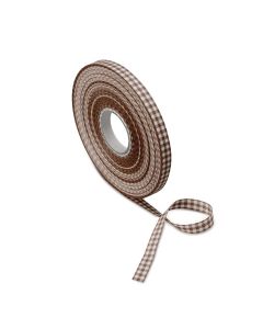 Ruban vichy marron 10mmx125m
