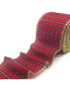 Scottish ribbon wired 100mmx23mts