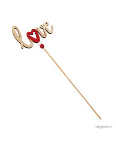 Love wooden stick 30cm