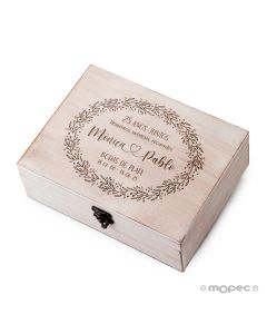 Wooden box 25  Aniversario Juntos personalized