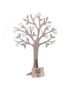 Árbol de los deseos y joyero con placa 29x40cm,