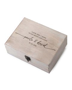 Personalized wooden box  My most beautiful coincidence