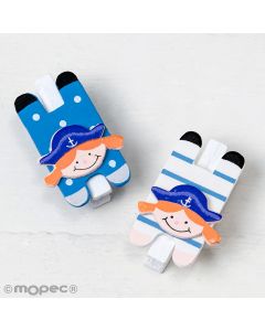 Wooden marine girl clothes peg 4,7cm SWEET PRICE