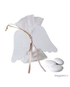 Ciondolo decorazione Angelo custode + 3 confetti cioccolato